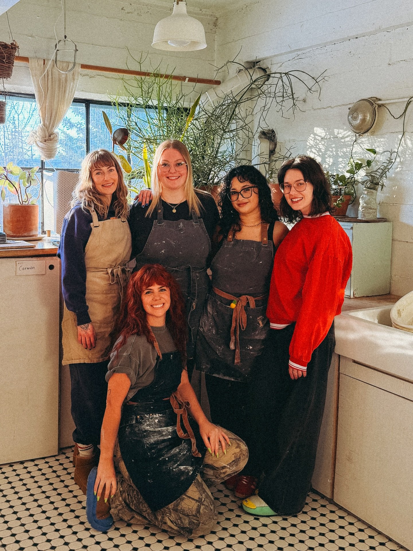 Late late Christmas party 🎉

@workshopstudiosyyc had us all contemplating quitting hair and starting our pottery careers 👩&zwj;🎨