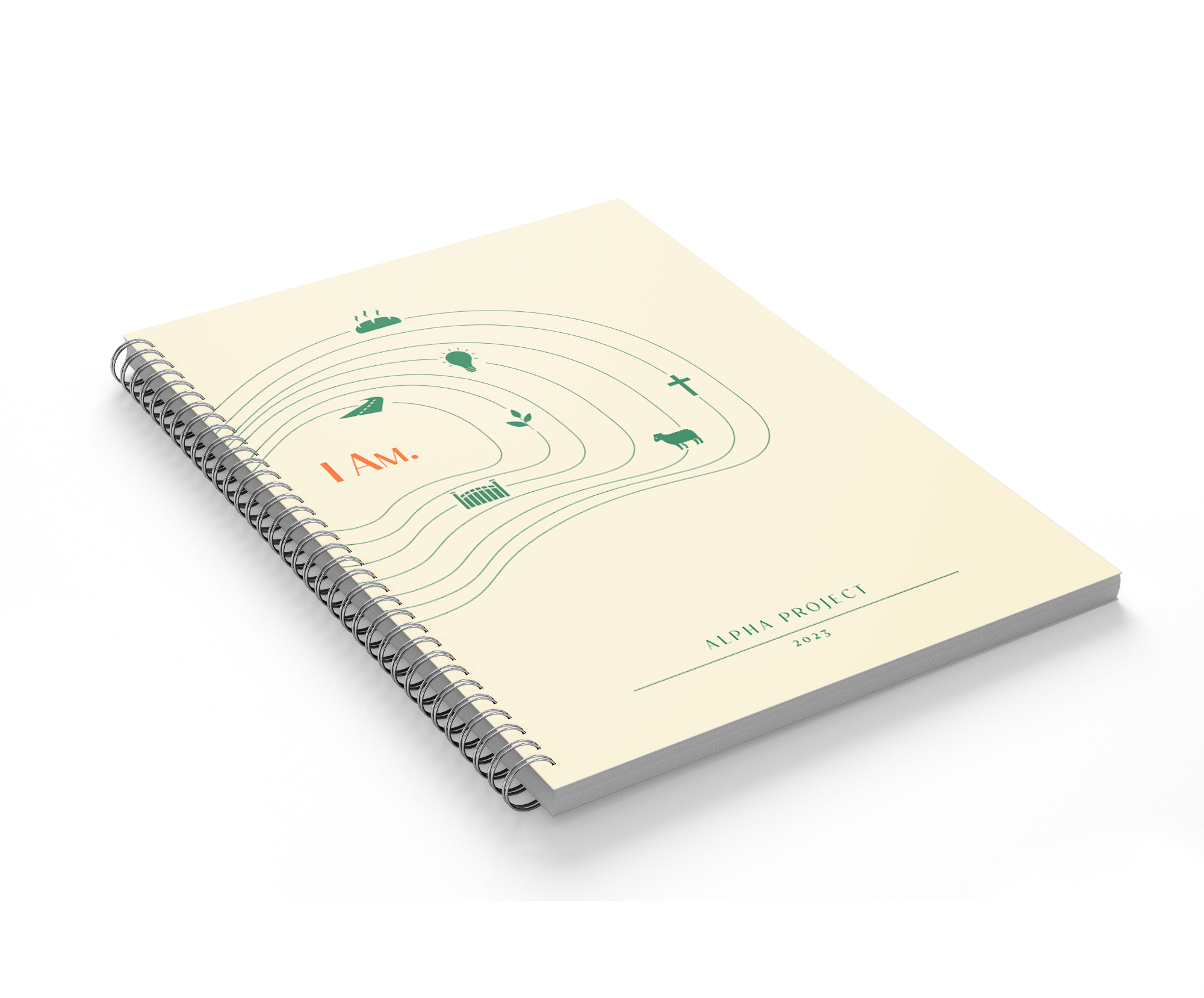 The logo was then applied to the entire cover, wrapping from the front to the back continuously.