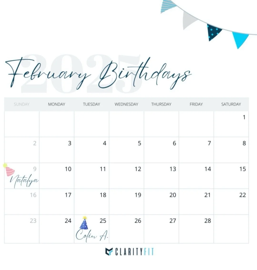 🎉💪 February Birthday Shoutout! 💪🎉

Wishing a happy birthday to Natalya &amp; Colin A.! 🏋️&zwj;♂️🔥 May your gains be big, your recovery be fast, and your cake be protein-packed! 🎂💥 Drop a 💪 in the comments to wish them an epic year ahead! #fe