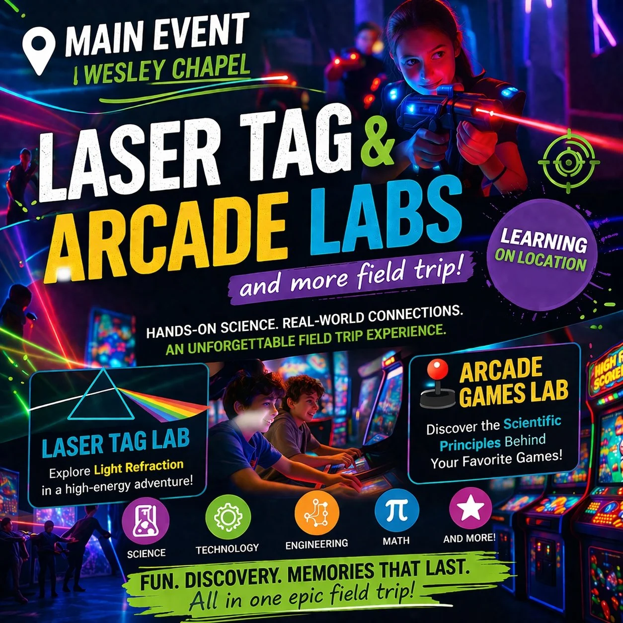 Main Event Wesley Chapel: Laser Tag & Arcade Stem Labs