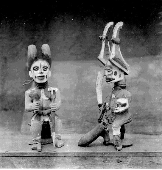 Two Ikenga Nri-Awka Igbo. 📸: G. I. Jones.