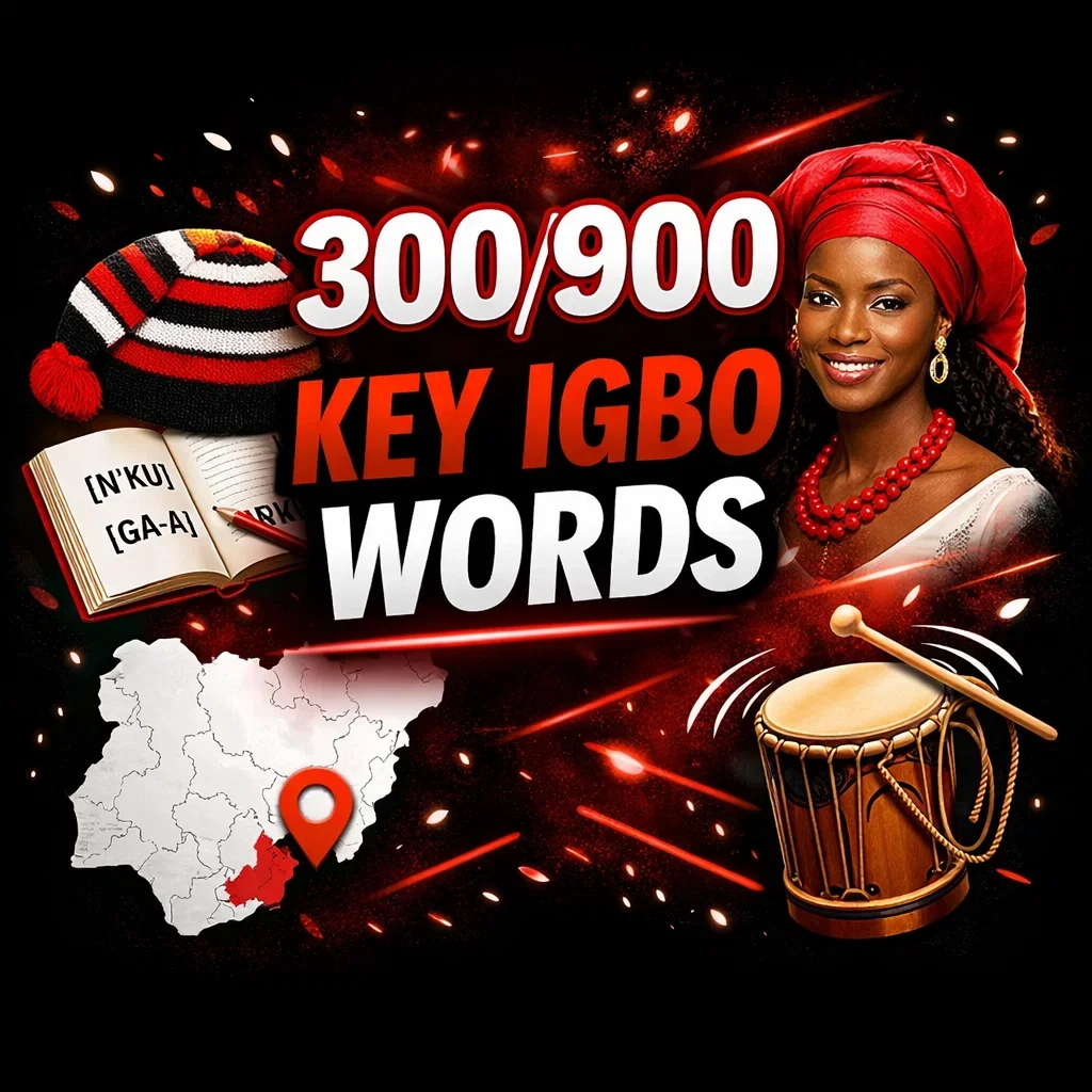 201-300 Core Igbo Vocabulary Words Every Learner Should Know (with Pronunciation Guides)