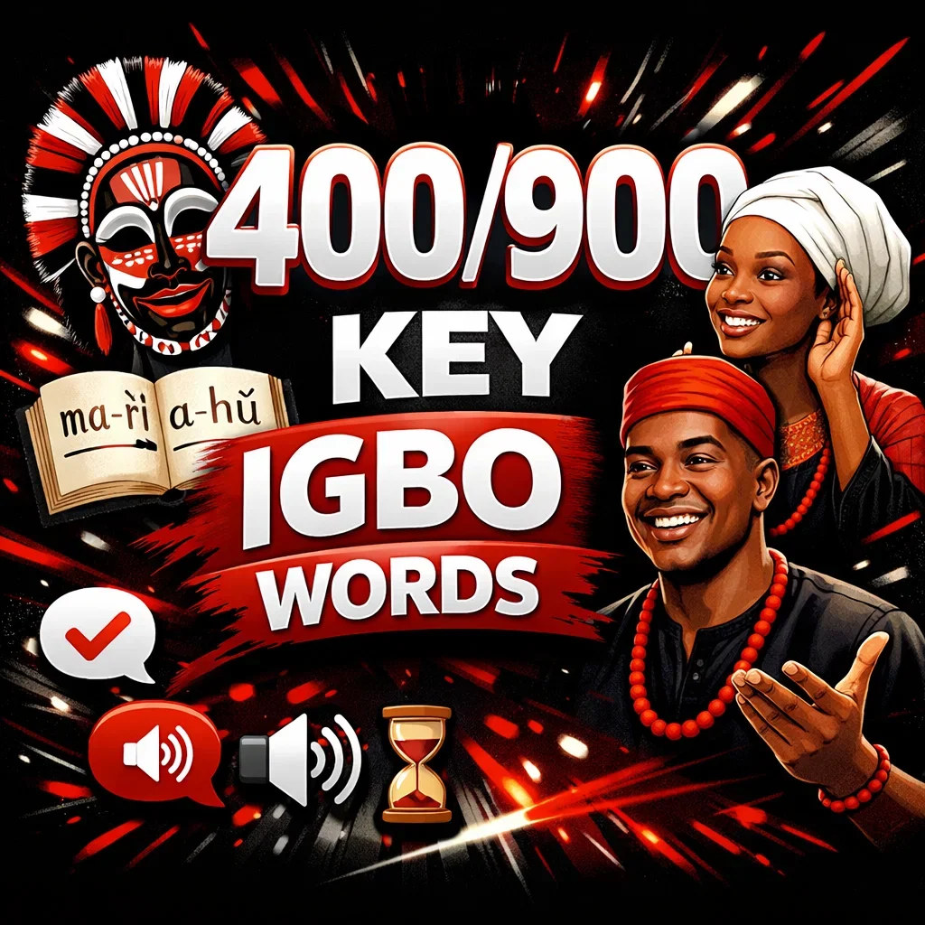 301-400 Core Igbo Vocabulary Words Every Learner Should Know (with Pronunciation Guides)