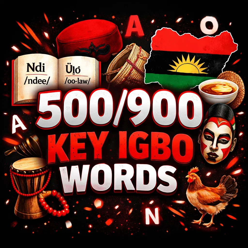 401-500 Core Igbo Vocabulary Words Every Learner Should Know (with Pronunciation Guides)