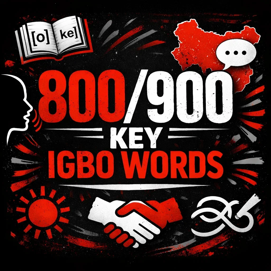 701-800 Core Igbo Vocabulary Words Every Learner Should Know (with Pronunciation Guides)