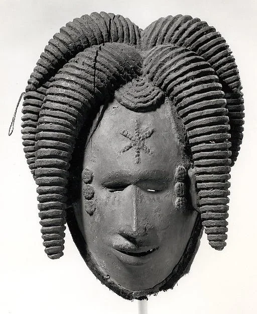 Agbogho mmuo mask, north-central Igbo, 19th–20th century. Met Museum.