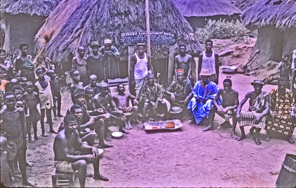 Assembled clan elders Umuerum, May 1962.