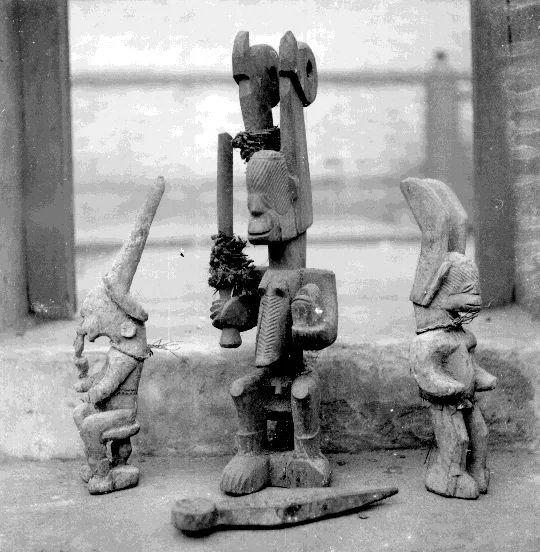 Three Ikenga Nimo, Nri-Awka Igbo. 📸: G. I. Jones.