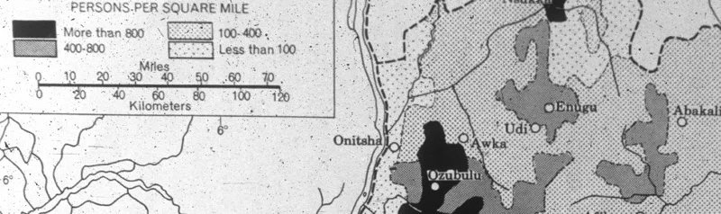 1952 Rural Population Map