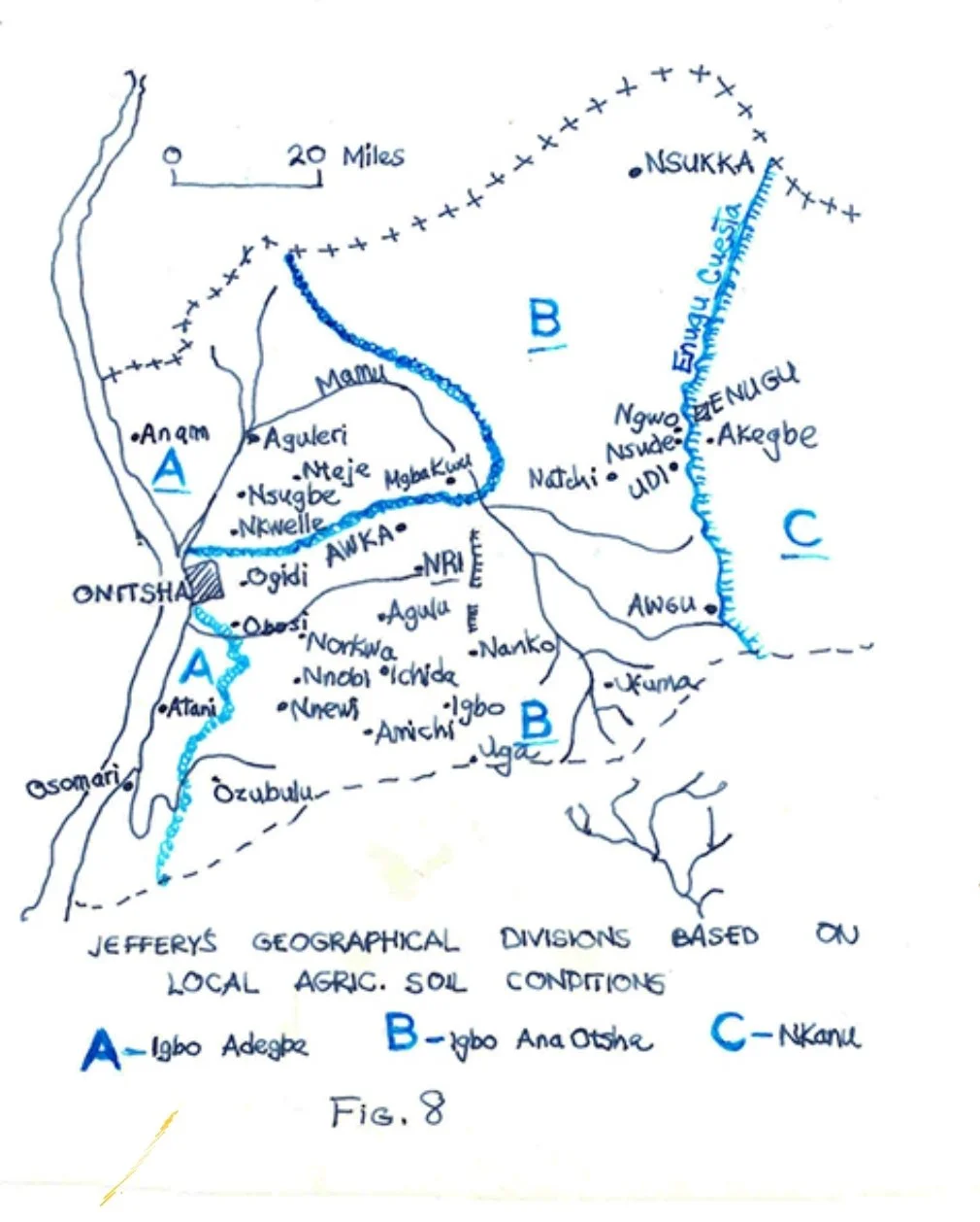 M.D.W. Jeffreys on the lowlands-uplands division. 