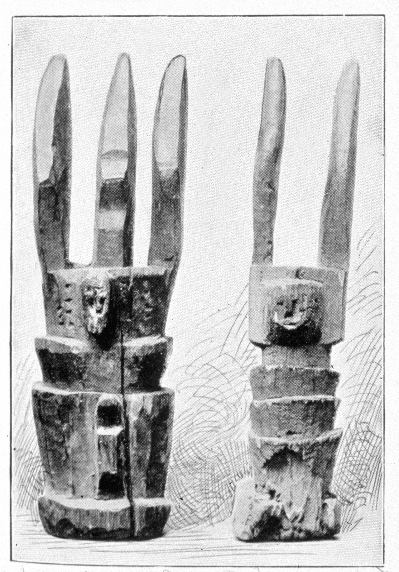 Ikenga statuettes, 1906.