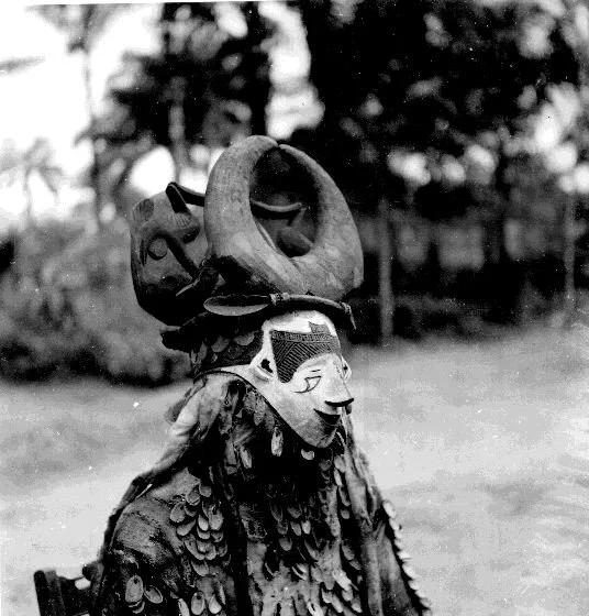Anumbii (Horned Beast), Amuobia village. 📸: G. I. Jones. 