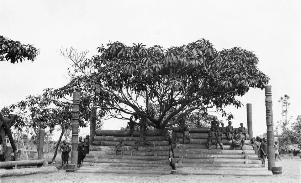 An Igbo village square. 📸: Gustaf Bolinder, 1930s.