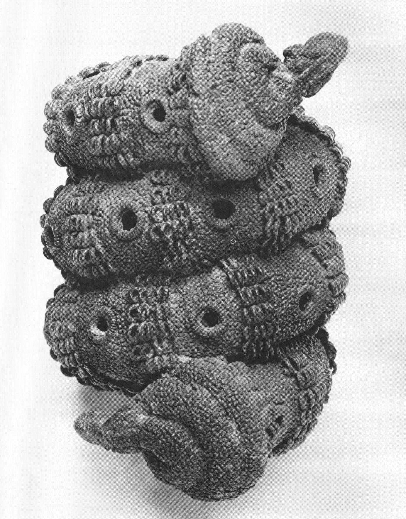 Snake motifs, excavated at Igbo Ukwu.