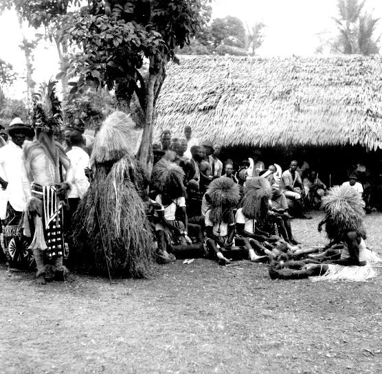 Masquerade band, Boys initiation, Elugu. 📸: G. I. Jones.