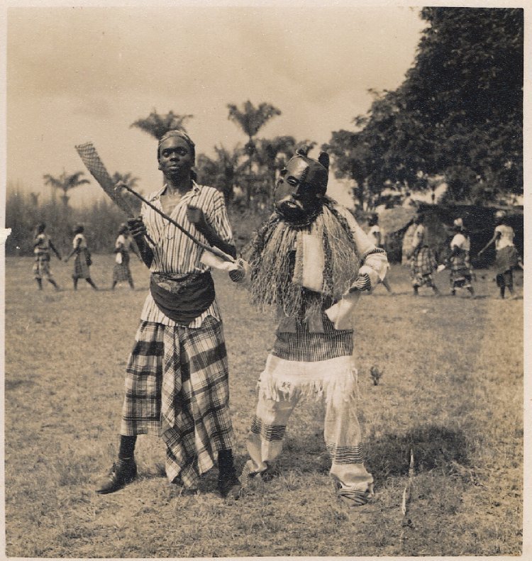 Igbo mask for end of the year celebrations, 1937. 📸: Edward Chadwick.
