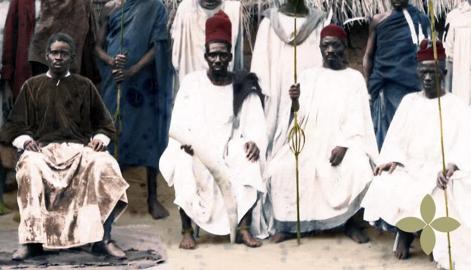 Igbo notables and Ozo staff.