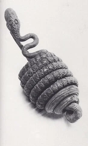 Snake motifs, excavated at Igbo Ukwu.