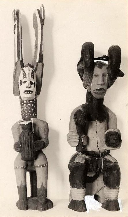 Ikenga figures collected by Gustaf Bolinder, Etnografiska Museet, Stockholm, 1930-31.