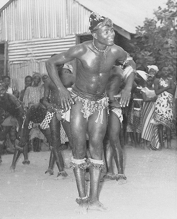 Igbo dancer, Enugu, c. 1958.