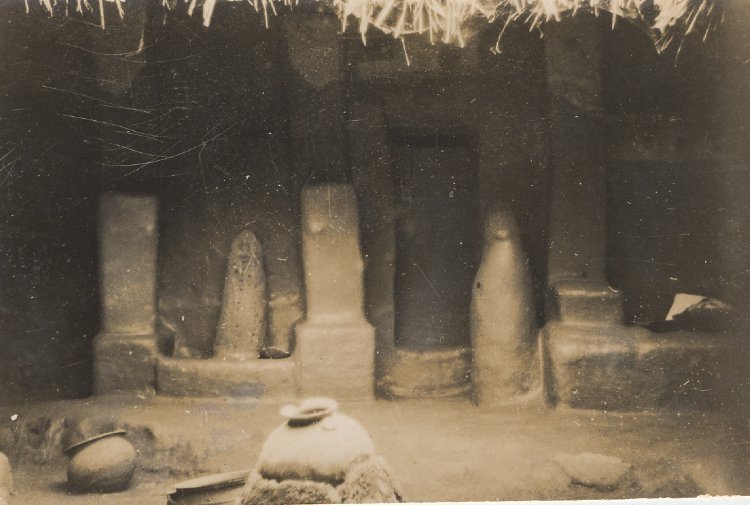 Inside an Igbo house, Edward Chadwick, early 20th century.