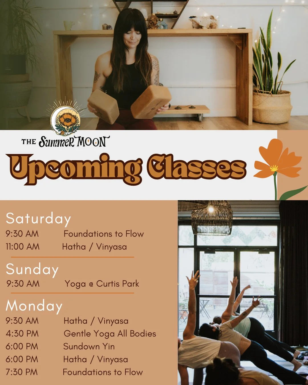 Whether a beginner or an advanced practitioner, The Summer Moon strives to create a place to practice Yoga and Meditation in a supportive and accessible environment. We intend to keep the teaching of yoga as close to the way we have been taught as po