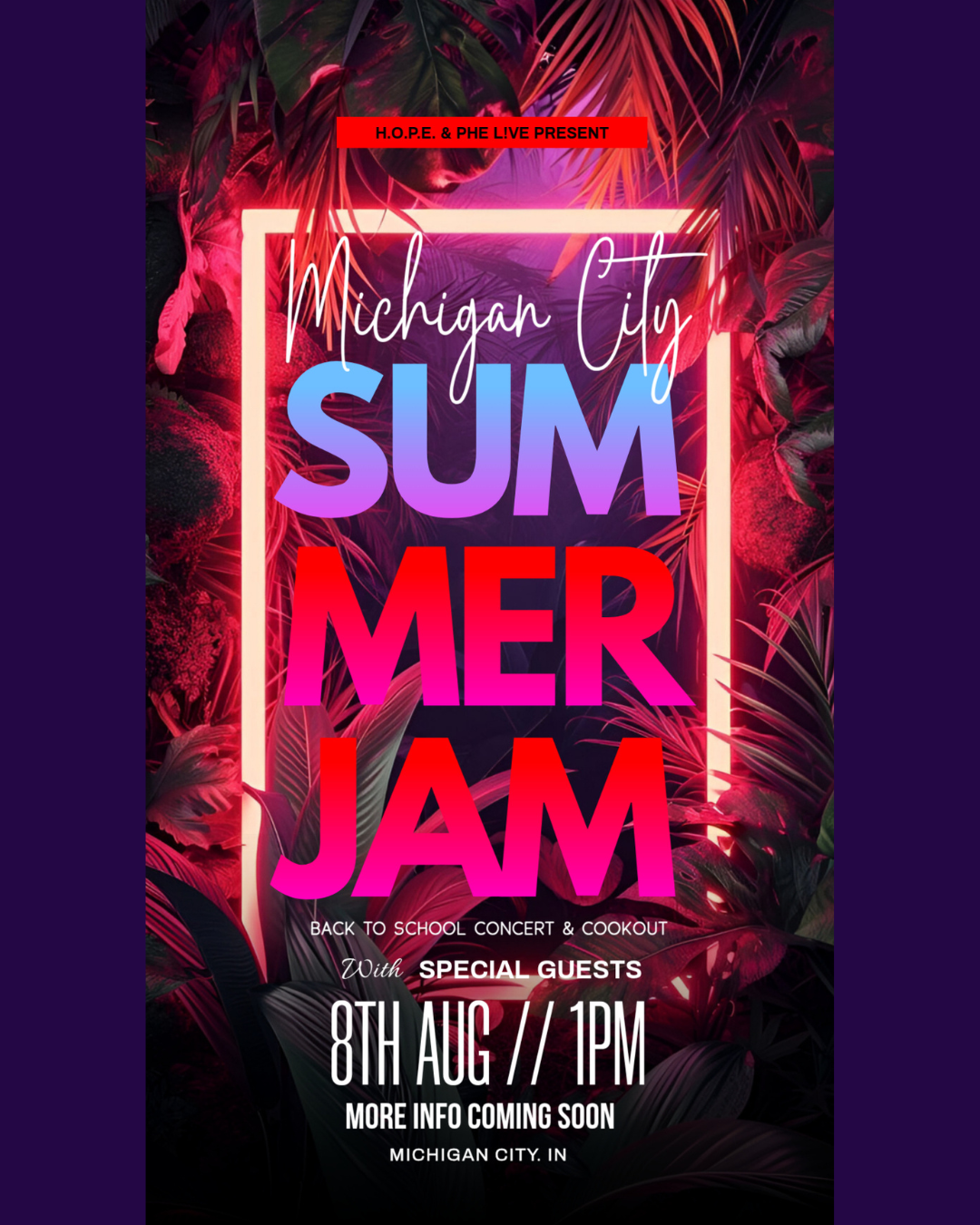 Back to School Concert & Cookout