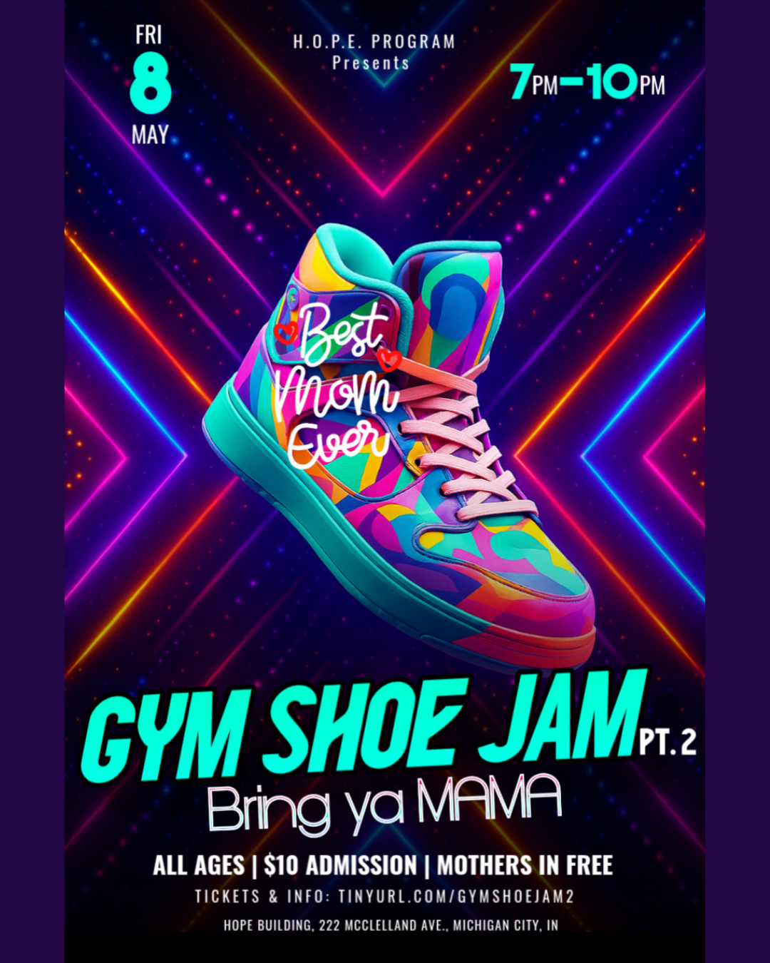 Bring your MOM to Gym Shoe Jam this Mother's Day weekend!