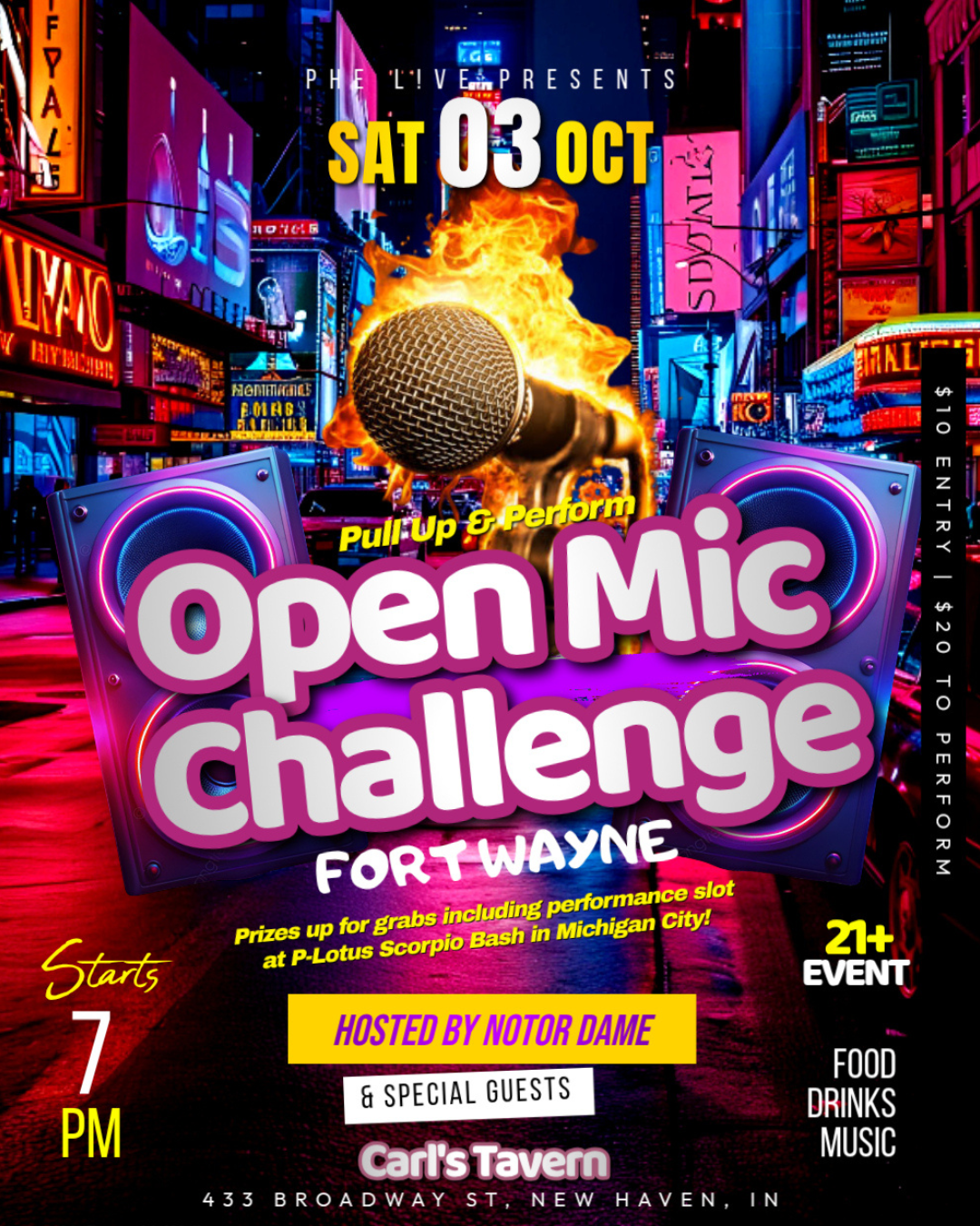 Get ready for a night where grind meets spotlight — a high-energy fusion of music, interviews, and creative hustle!