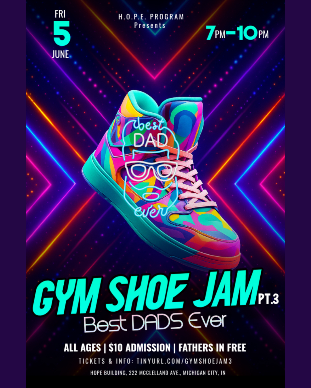 Get ready for Gym Shoe Jam Pt. 3 – Best Dads Ever, a fun-filled event created to celebrate the amazing dads, father figures, and mentors who make a difference in the lives of young people every day. 