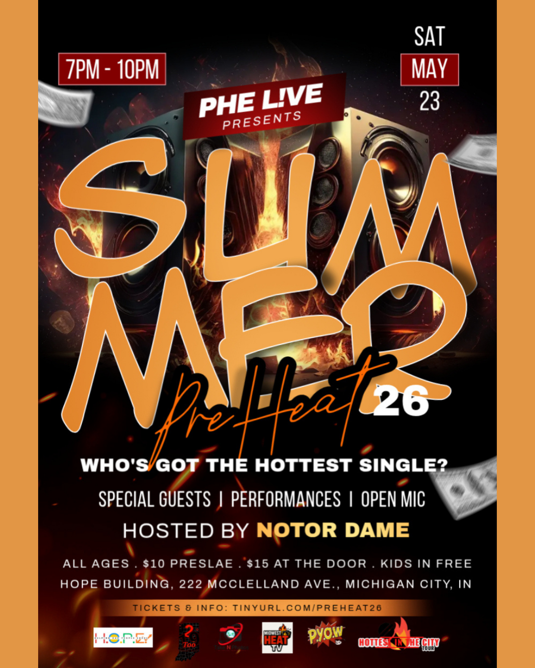 Get ready to turn up the heat! The Summer Preheat Series is THE open mic showcase you don't want to miss. 