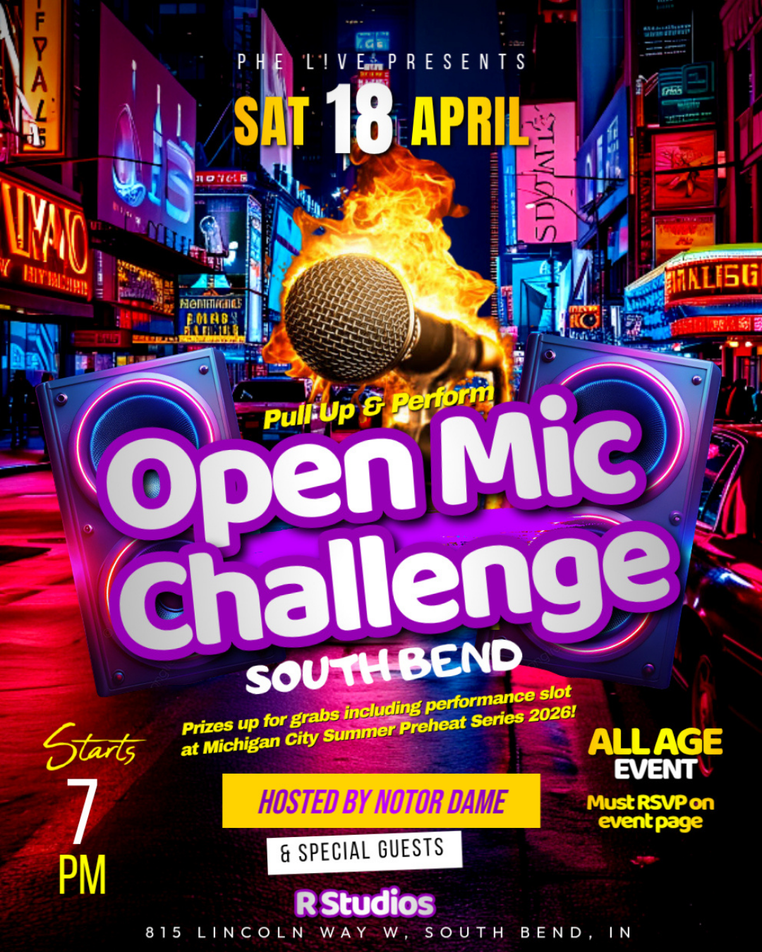 Get ready for a night where grind meets spotlight — a high-energy fusion of music, interviews, and creative hustle! 