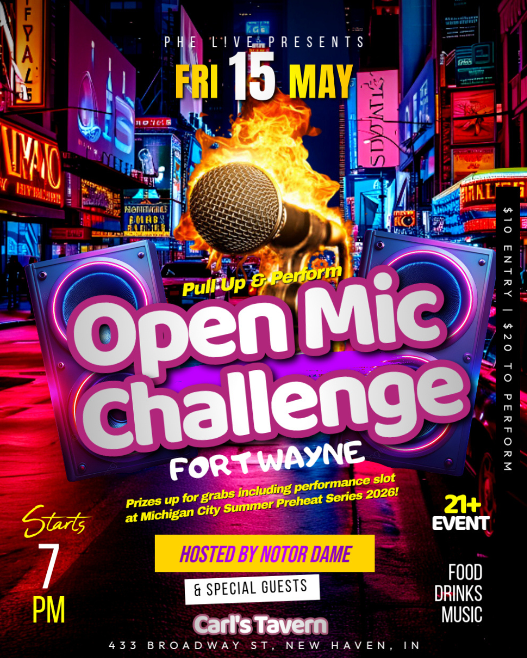 Get ready for a night where grind meets spotlight — a high-energy fusion of music, interviews, and creative hustle!