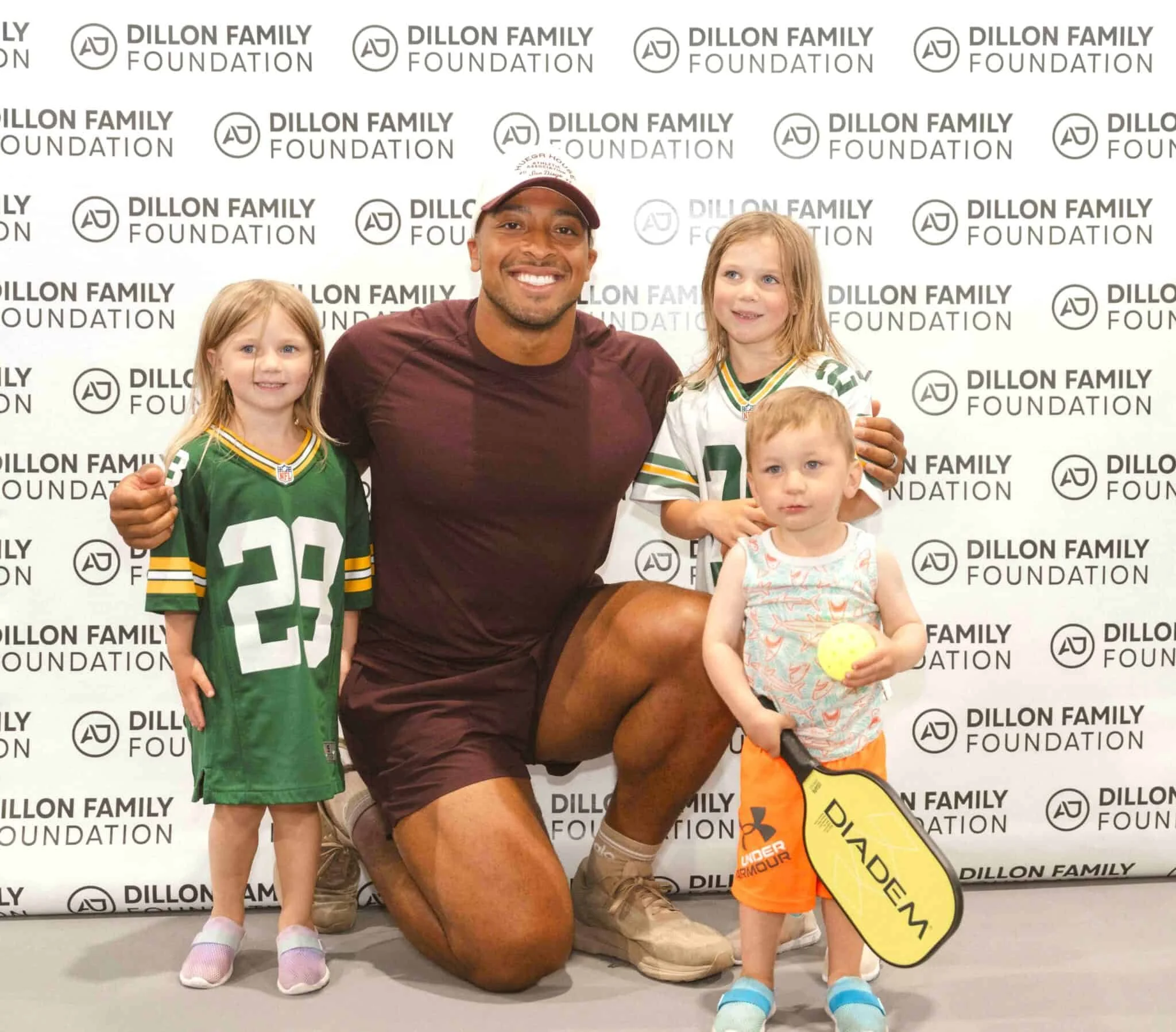 Former Packers running back AJ Dillon back in Titletown for pickleball event