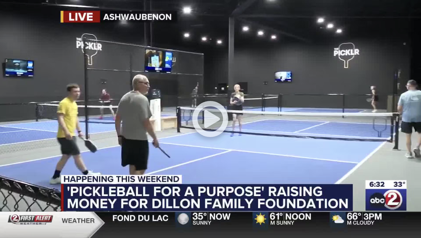 Pickleball for a Purpose Saturday with AJ Dillon