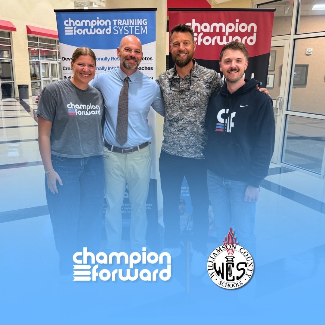 Williamson County Coaches Day was a success! We had the opportunity to share more about Champion Forward and our mission with coaches from our local community here in Tennessee, right before this upcoming school year!