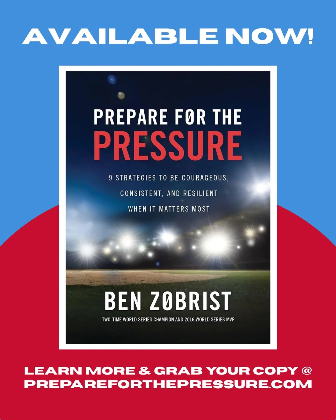 We&rsquo;re excited to celebrate the release of our founder, @benzobrist18 new book, Prepare for the Pressure!

This book is a powerful guide to preforming with courage, consistency, and resilience when pressure is high. 

Head to the link in our bio