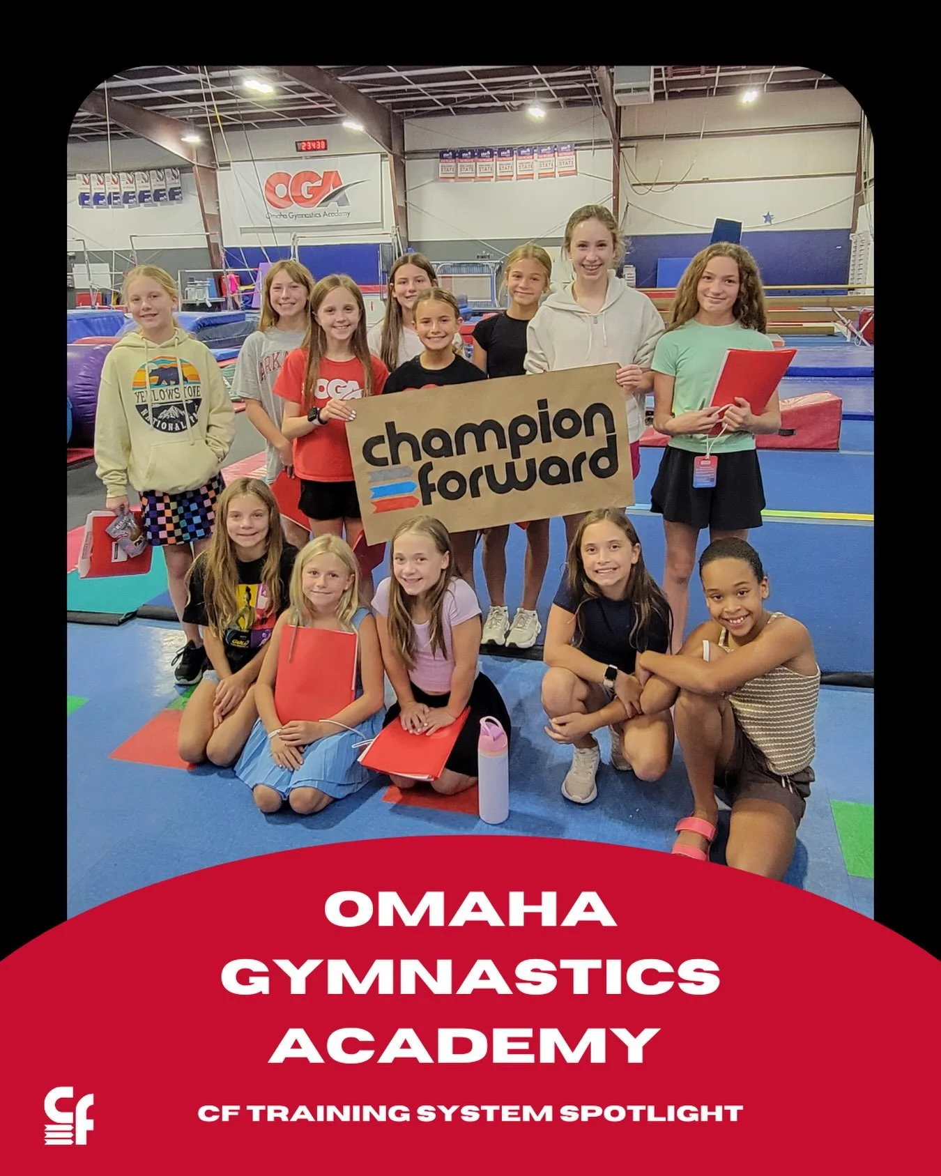 Champion Forward is thrilled to welcome our first gymnastics program! Omaha Gymnastics Academy in Nebraska is now using our system across their USA Gymnastics developmental and elite programs.

We asked their gymnasts&rsquo; parents how the training 