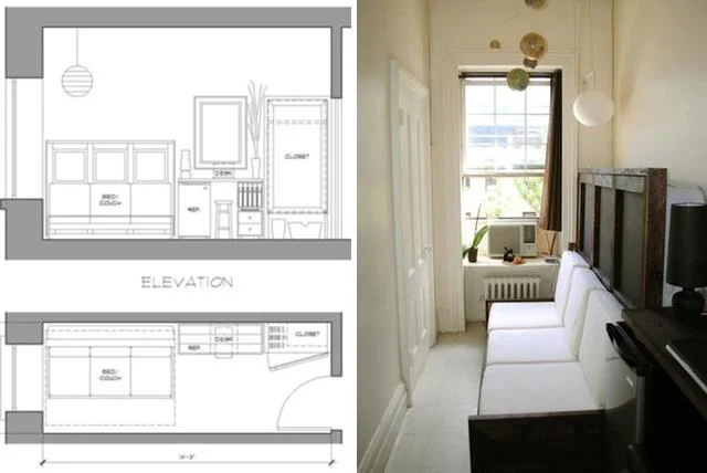 Somewhere out here in NYC, someone is happily living in a hallway.