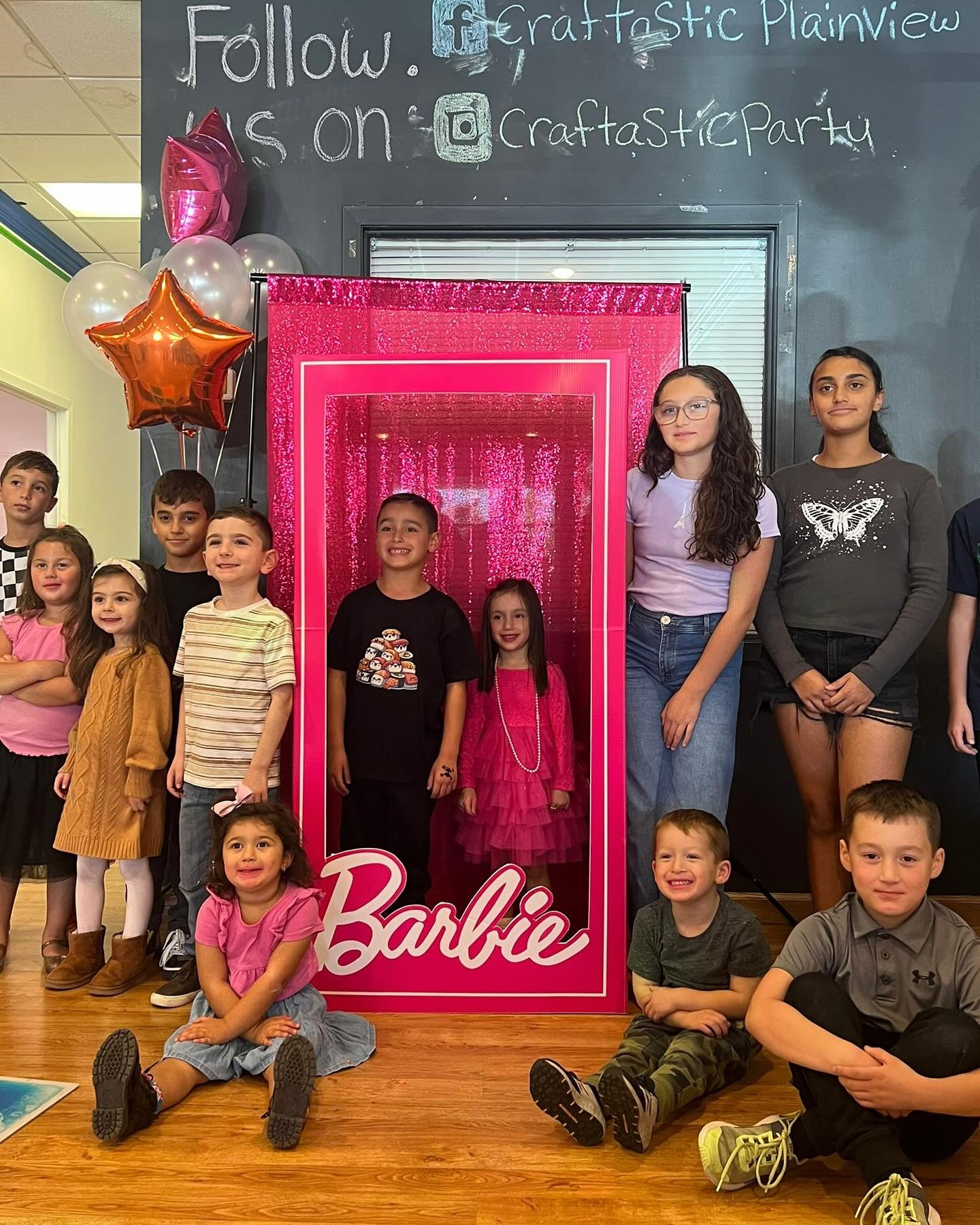 Our Barbie box can be added to any party! It makes a great photo op and makes the birthday girl&rsquo;s pics so cute! 🎀💅🏽💖