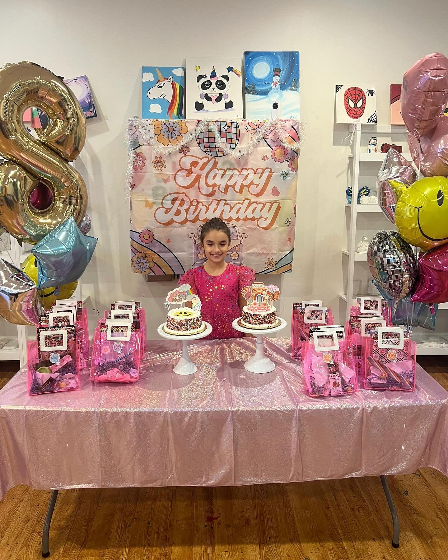 Happy birthday to Isabella, Charlotte, Theresa, Aleena and Ayesha! Thanks for celebrating with us! 🎀🌈💜