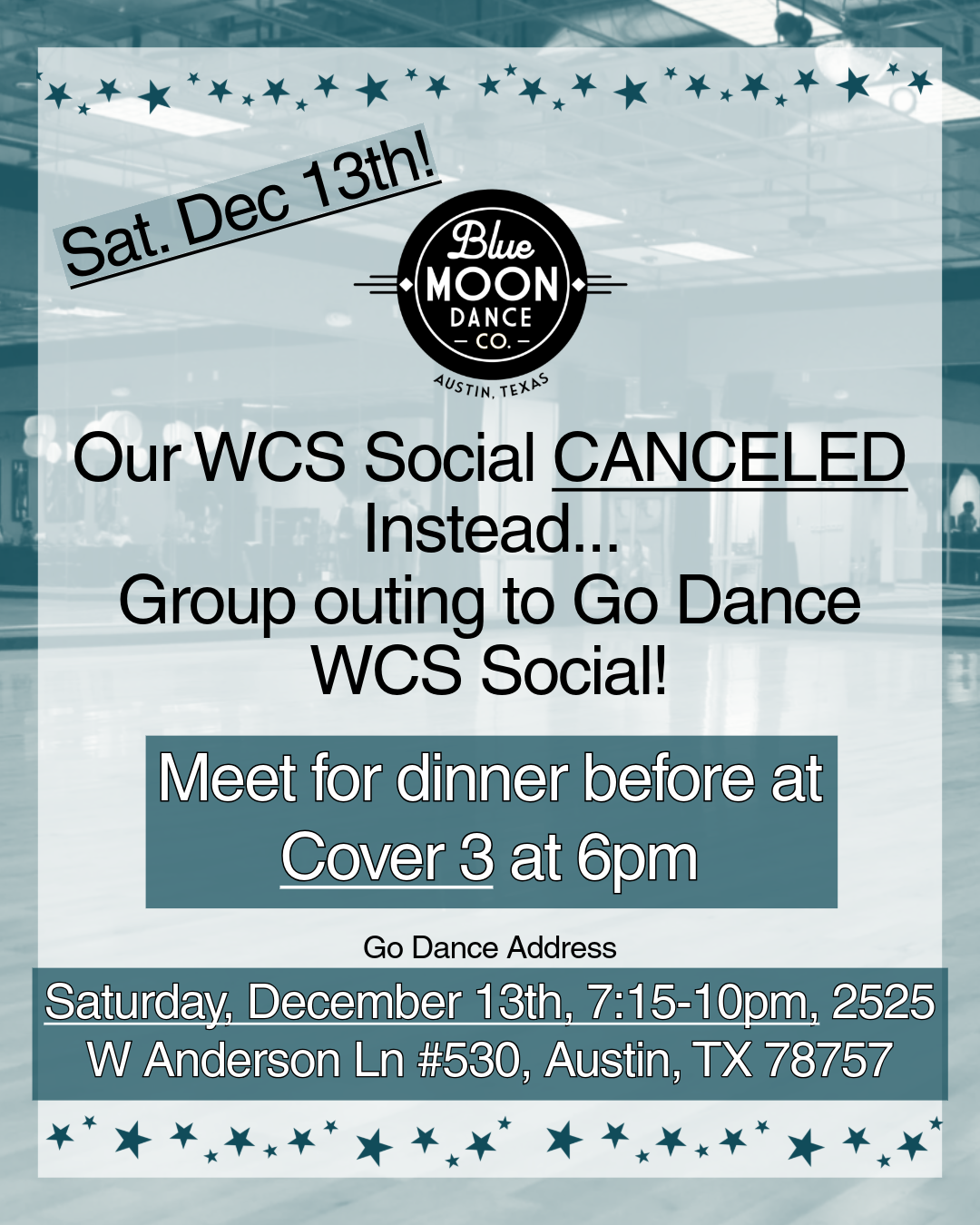 Blue moon Outing to Go Dance WCS Social