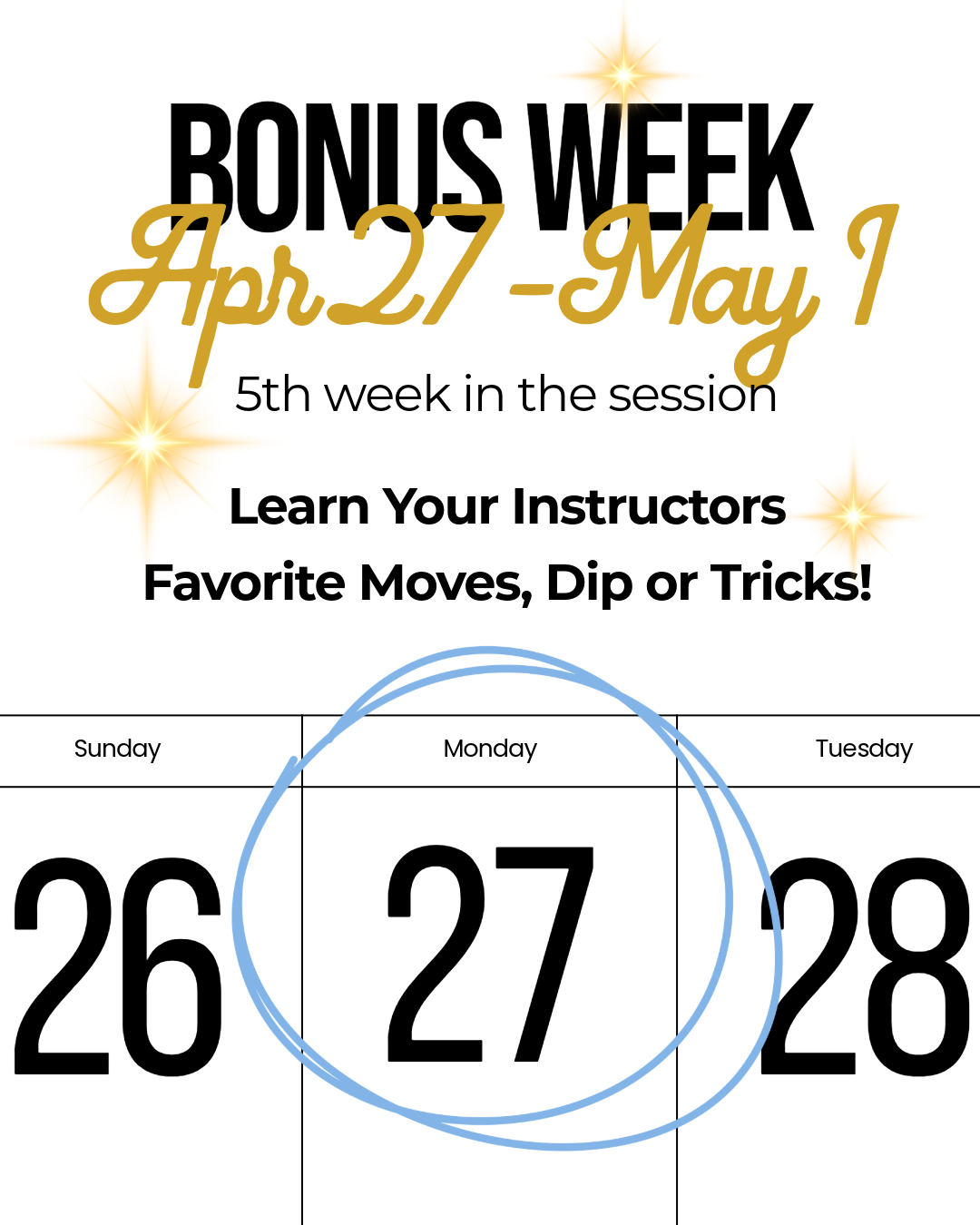 BONUS WEEK!