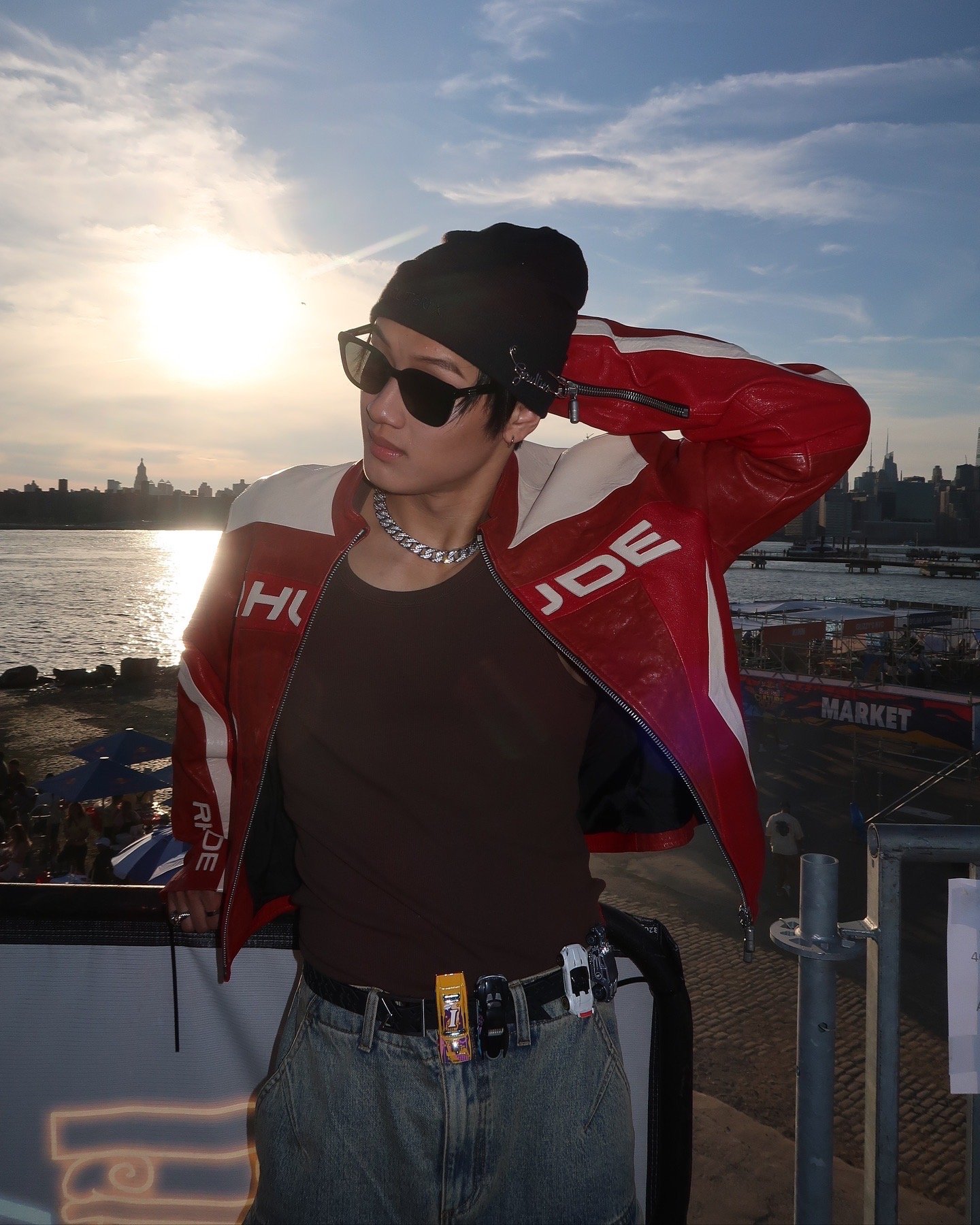 FIT BY RHUDE, ENTIRE STUDIOS, BELT MADE BY ME W/ HOTWHEELS