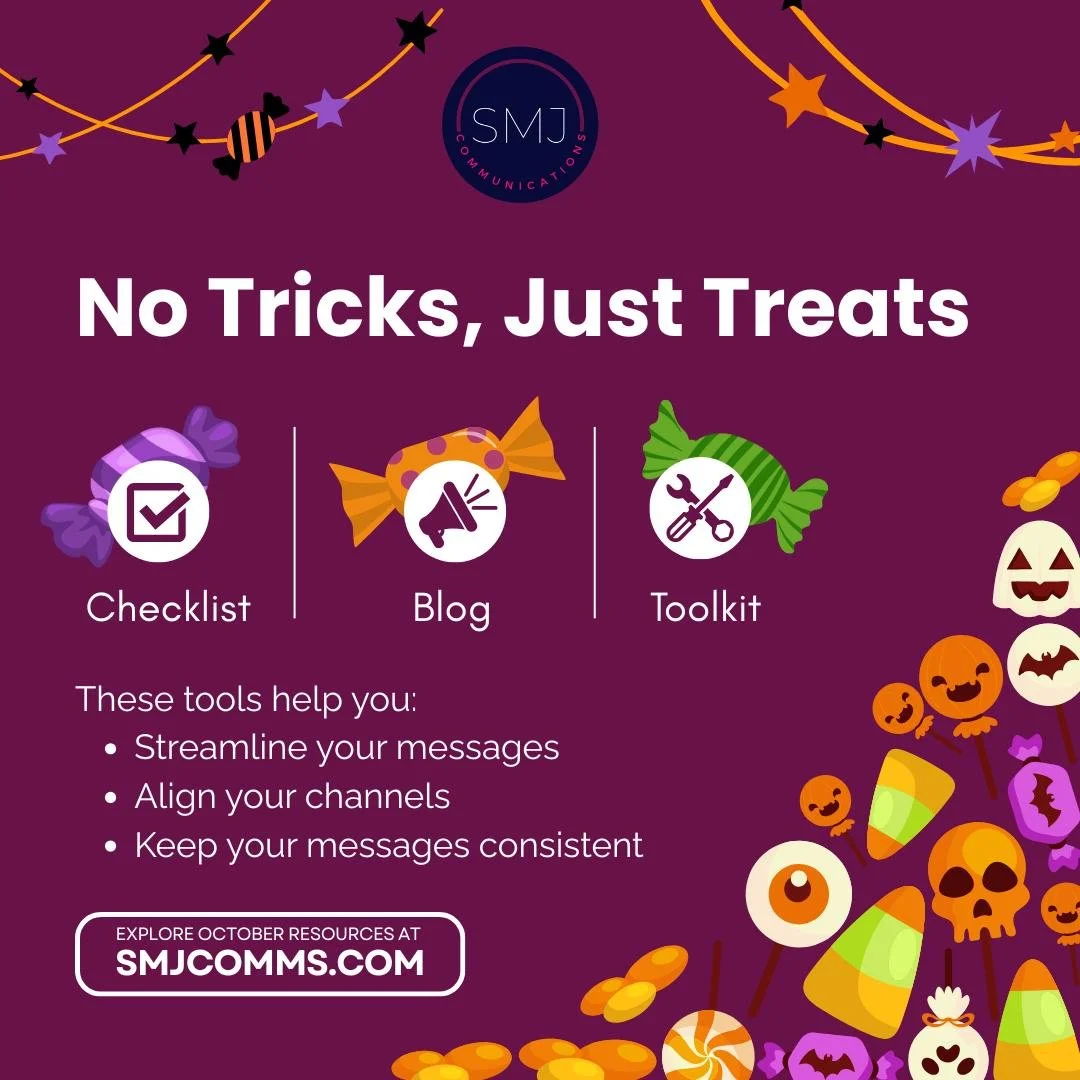 Spooky season is here&hellip; but your comms don&rsquo;t need to be!

If your messaging feels more like a monster mash of emails, posts, and updates, it might be time for a little clarity

🧰 This month, we shared tools to help you:
-Streamline your 