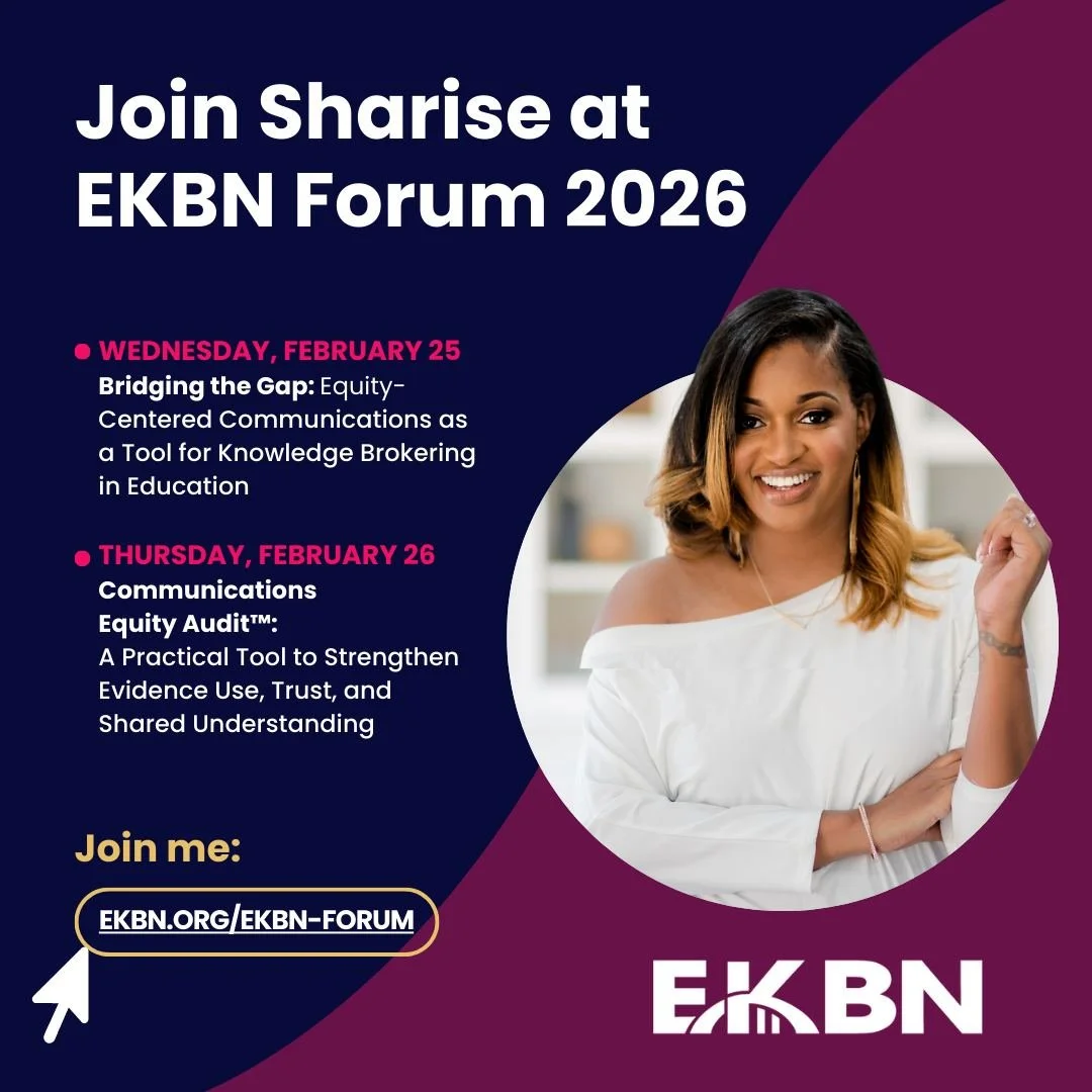 This month, SMJ Communications is proud to share that our Founder &amp; CEO, @sharisemjohnson, will be speaking at the Education Knowledge Broker Network (EKBN) Forum 2026, a virtual gathering of leaders exploring how communications, research, and ev
