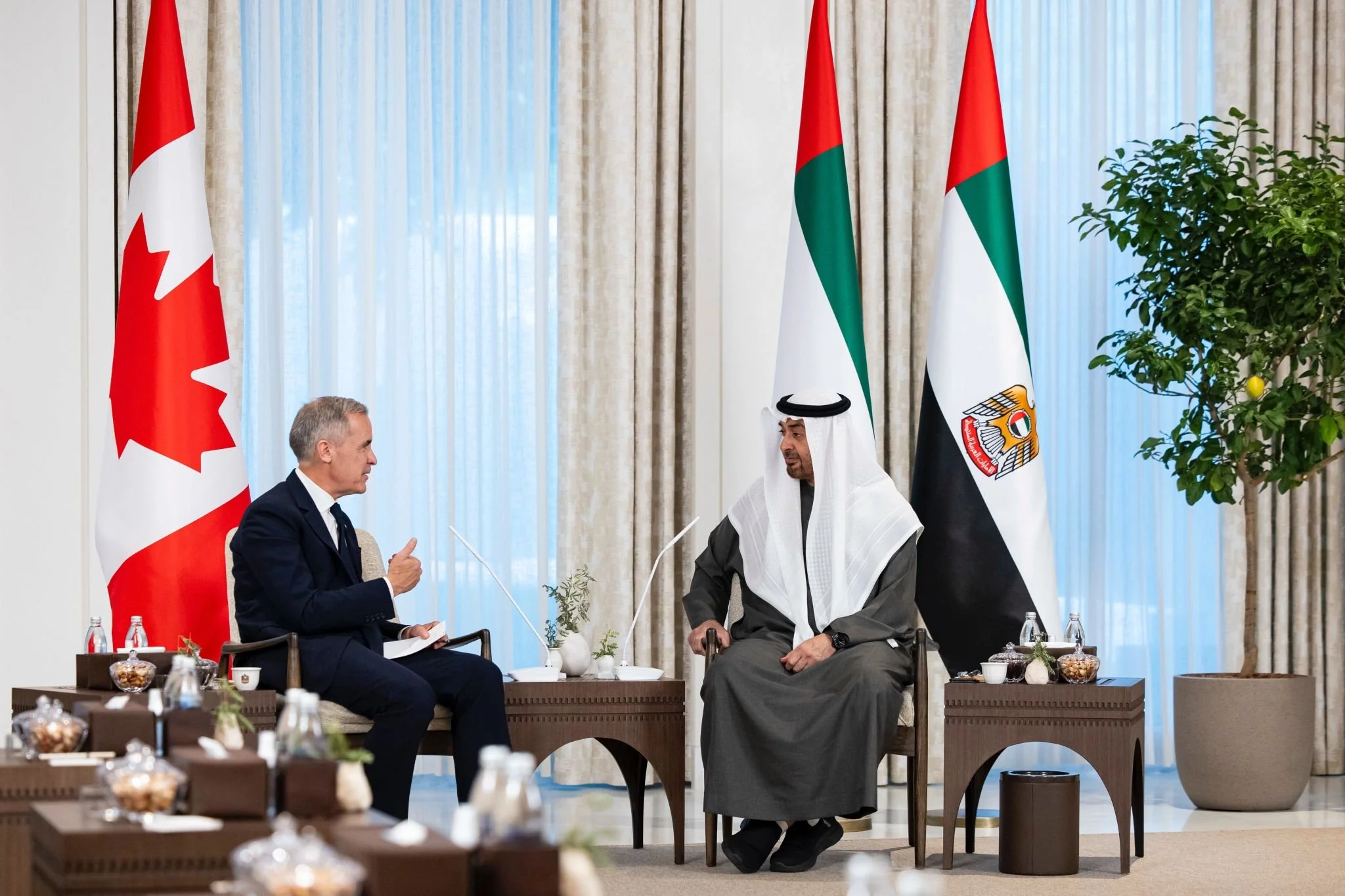 Prime Minister Mark Carney of Canada and His Highness President Sheikh Mohamed bin Zayed Al Nahyan of the United Arab Emirates commit to deepening bilateral engagement and economic cooperation