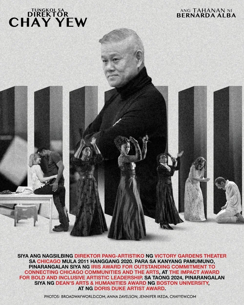Chay Yew — Victory Gardens Theater at mga pagkilala