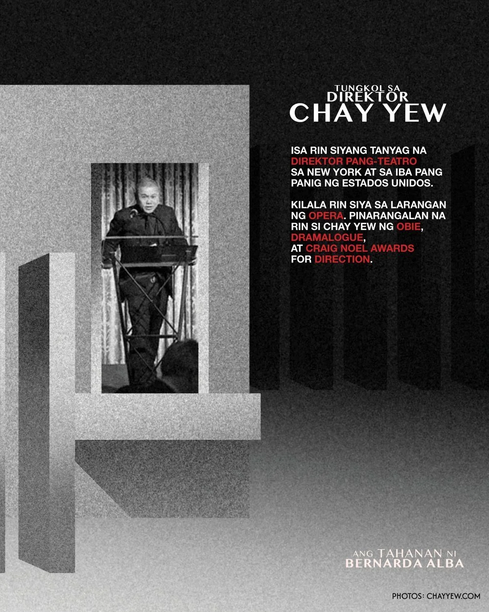 Chay Yew — mga kredito sa pagdidirehe