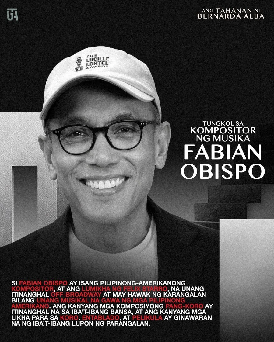 Fabian Obispo
Kompositor ng Musika

Pilipino-Amerikanong kompositor at lumikha ng Felix Starro. Ang kanyang mga komposisyong pang-koro ay naitanghal sa iba’t ibang bansa.